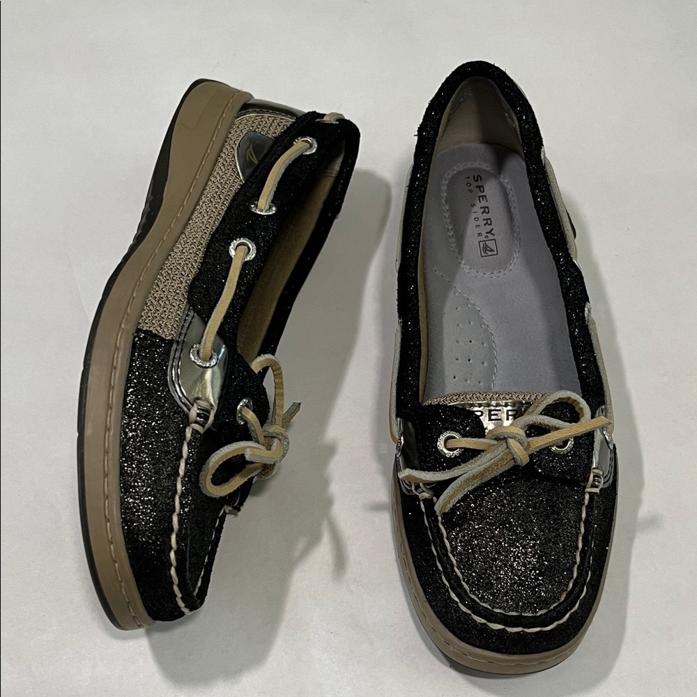 NWOT Sperry Top-Sider Angelfish Boat Shoes Slip-on Women's 5.5 Metallic Loafers